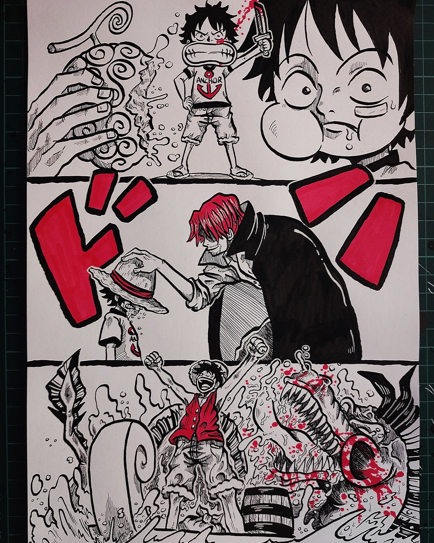 Lamina Arte One Piece – Luffy por Djoseppe10