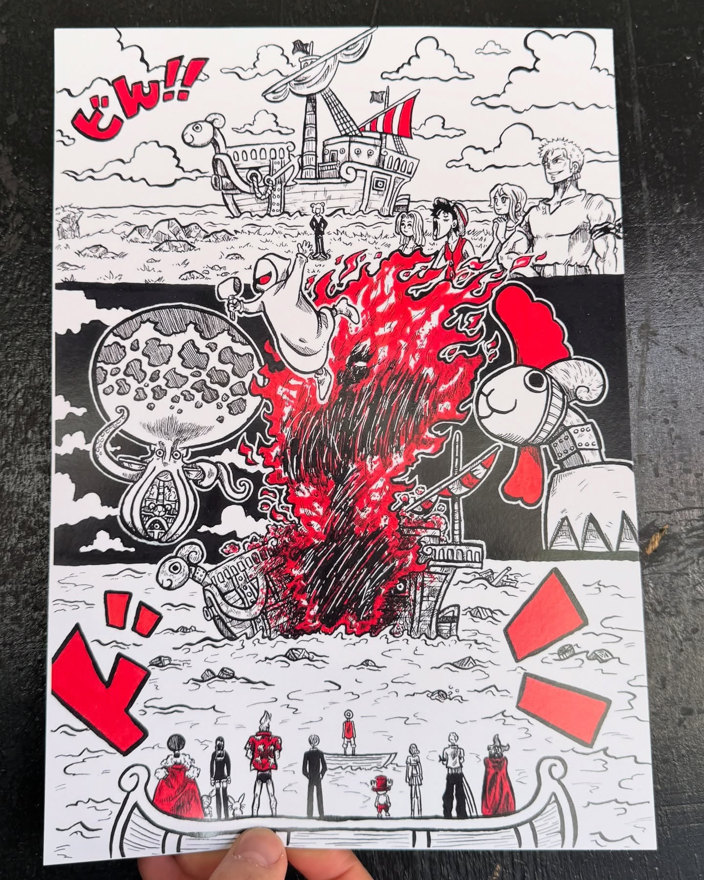Lamina Arte One Piece – Going Merry por Djoseppe10