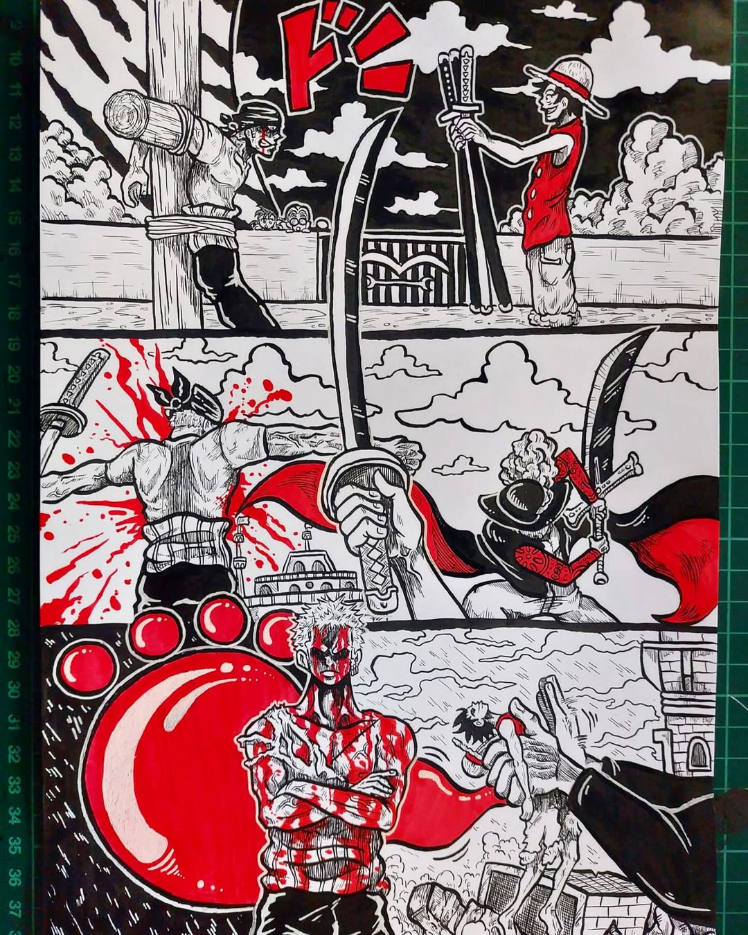 Lamina Arte One Piece – Roronoa Zoro por Djoseppe10