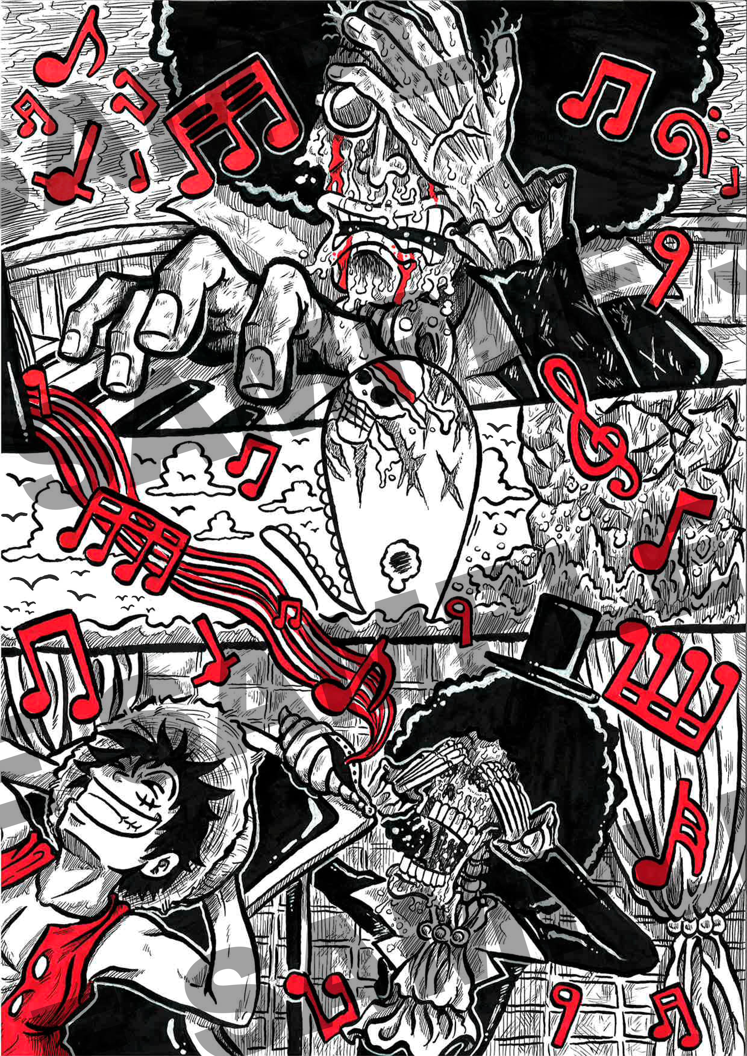 Lamina Arte One Piece – Brook por Djoseppe10